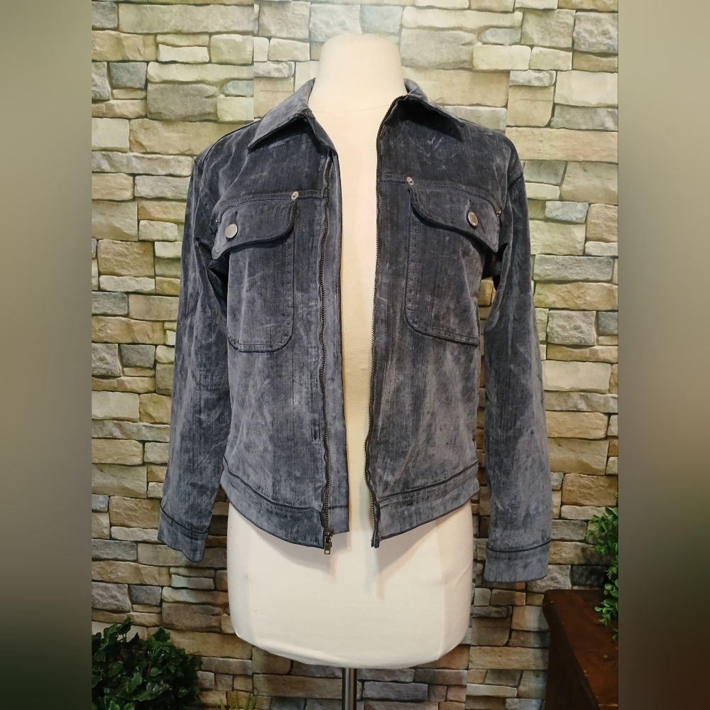 New XS Universal Thread Soft Chic Gray Jean Jacket
